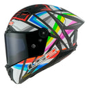 Capacete Feminino Ls2 Ff805 Thunder Carbon Gp Flash Preto