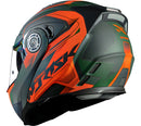 Capacete Norisk Articulado Ff345 Speedmax Fosco Green Orange