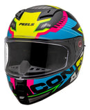 Capacete Peels Icon RT Preto Fosco/amarelo