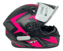 Capacete Moto Feminino Xtroy Esportivo Com Narigueira Crush Preto/rosa