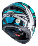 Capacete Peels Spike II 1st Preto e Verde Água