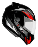 Capacete EBF E08 Fast Preto / Vermelho