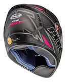 Capacete Peels Icon Fast Preto Fosco e Rosa
