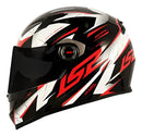 Capacete LS2 FF358 Draze Preto/Branco e Vermelho
