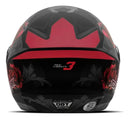 Capacete Tork New Three Flowers Vermelho e Preto Brilhante