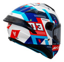 Capacete Moto Mt Targo S Sergio Garcia 2024 D7 Branco Brilho
