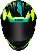 Capacete LS2 FF358 Draze Preto/ Amarelo e Cinza