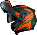 Capacete Norisk Articulado Ff345 Speedmax Fosco Green Orange