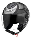 Capacete Peels Freeway 1ST Preto e Prata