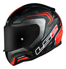 Capacete LS2 FF353 Rapid Doom Matte Preto e Vermelho