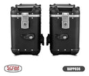 Bau Lateral SCAM Ushuaia 36L Aluminio Preto Universal PAR