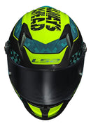 Capacete LS2 FF358 S Striker Blue HV Yellow