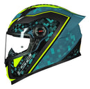 Capacete LS2 FF358 S Striker Blue HV Yellow