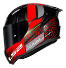 Capacete Ls2 Ff810 Vigo Shift Jean Titanium Vermelho Preto