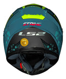 Capacete LS2 FF358 S Striker Blue HV Yellow