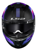 Capacete LS2 FF808 Stream II Vintage Preto e Roxo