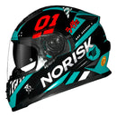 Capacete Norisk Ff302 Soul Tokyo Verde Preto