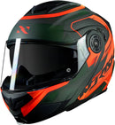 Capacete Norisk Articulado Ff345 Speedmax Fosco Green Orange