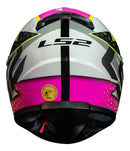 Capacete LS2 FF358 Speedy Branco e Pink