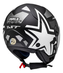 Capacete Peels Freeway 1ST Preto e Prata