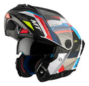 Capacete MT Atom 2 Bast A0 Branco e Azul