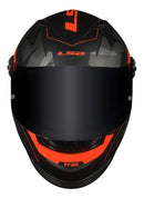 Capacete LS2 FF358 Tank Camuflado / Preto e laranja