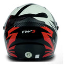 Capacete Fechado Gt 2 Fw3 Casco Pintado Viseira Cristal Cor Preto/Vermelho Brilhante