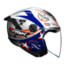 Capacete Aberto Prata e Azul Neo Galaxy Norisk